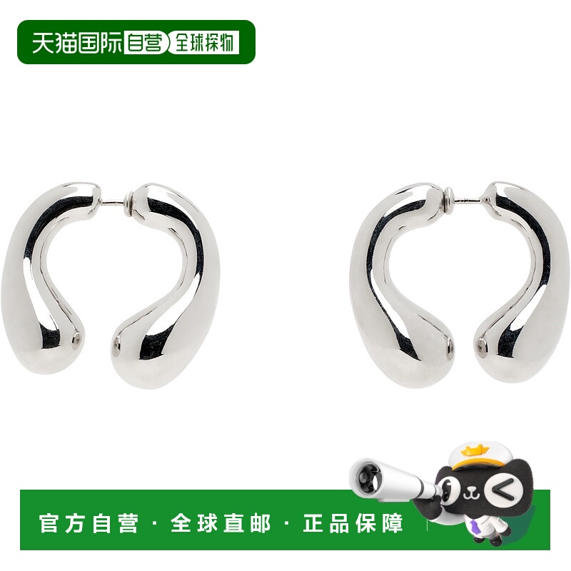 1h可退 潮奢 Panconesi 女士 银色 P Helix 耳环 CAOEA022P