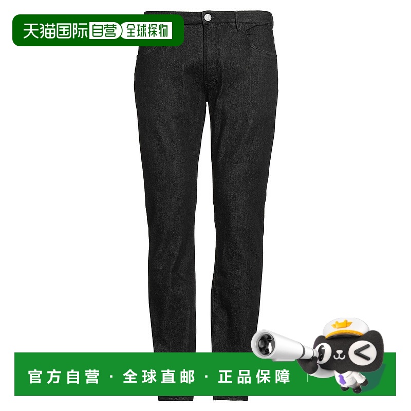 1h可退 潮奢 Armani 阿玛尼 男士 牛仔长裤 black黑色 舒适时尚