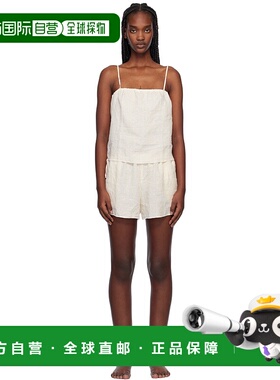 1h可退 潮奢 DEIJI STUDIOS 女士 灰白色 Babylock Linen 睡衣套