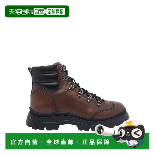 HOGAN 男士户外徒步鞋 HXM6920FT10UJE154A AW2025 棕色