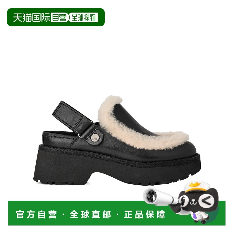 1h可退 UGG 女士凉鞋 1171507BLK AW2025 黑色 圆头平底凉鞋