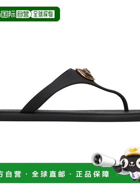 1h可退 潮奢 versace 范思哲 女士 黑色 Alia Rubber 凉鞋 101624