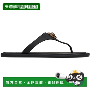 1h可退 潮奢 versace 范思哲 女士 黑色 Alia Rubber 凉鞋 101624