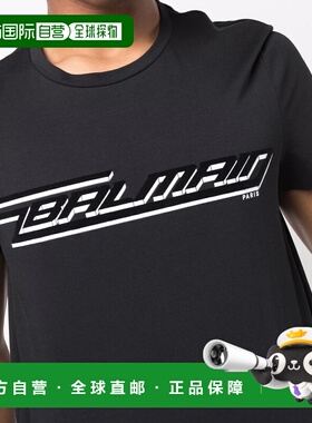BALMAIN 男士T恤 WH1EF000B136EAB AW2023 黑色 BALMAIN MEN'S WH