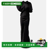 潮奢 Seb rick 瑞克 1h可退 女士 owens 欧文斯 垂褶缎面礼服长裙