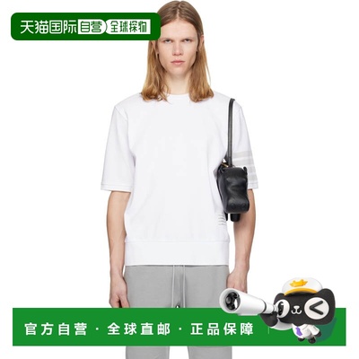1h可退 潮奢 Thom Browne 汤姆 布朗 男士 白色 Cotton Jersey 4-