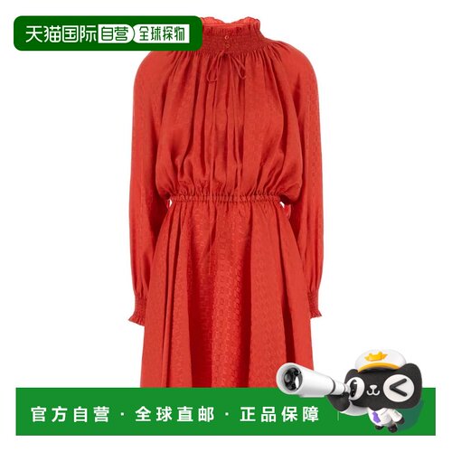 FENDI 女士连衣裙 FDD390AUQGF1SAX SS2026 红色 Blue silk jacqu