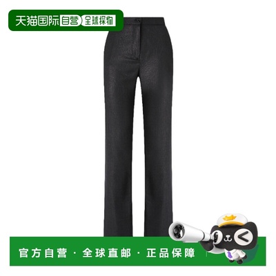 PINKO 女士休闲裤 106124A305Z99 AW2025 黑色 直筒休闲裤直筒裤