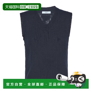 女 1h可退 徽标羊绒背心 Prada P29A9614KDSOOO 奢淘