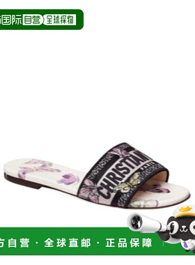 DIOR 女士凉鞋 KCQ209BAES83W SS2025 白色 Dway 拖鞋