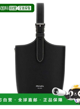 PRADA 女士手拿包 1BE090NZVF0002 SS2026 黑色 Black leather sh