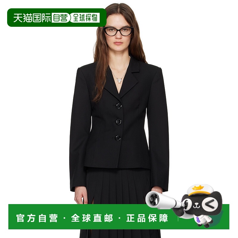 1h可退 潮奢 SHUSHU TONG 女士 黑色 Waist 西装外套 FSDDCO02QAP