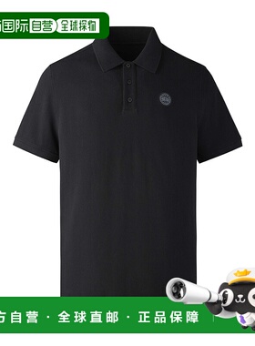 CANADA GOOSE 男士T恤 1600MB61 SS2025 黑色 短袖Polo衫