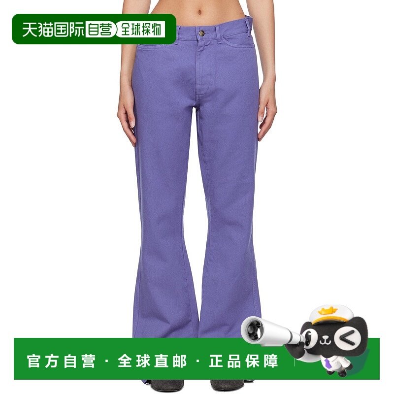 1h可退 潮奢 Stockholm Surfboard Club 女士 紫色 Flared 长裤 F