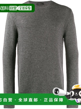PRADA 男士针织毛衣 UMN864S122643F0480 SS2025 灰色