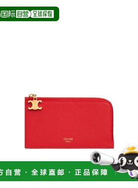 CELINE 女士钱包 L10083FVO27AG SS2026 红色 长款拉链卡包