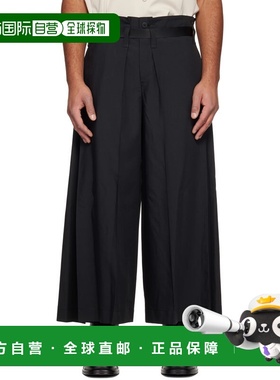 1h可退 潮奢 Issey Miyake 三宅一生 男士 黑色 Flat Square 长裤