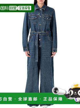 PRADA 女士休闲套装 GFZ01712OYF0008 SS2025 蓝色 Denim jumpsui
