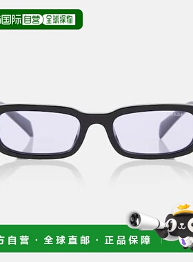 1h可退 潮奢 Prada 普拉达 女士 矩形太阳眼镜 black黑色 舒适时