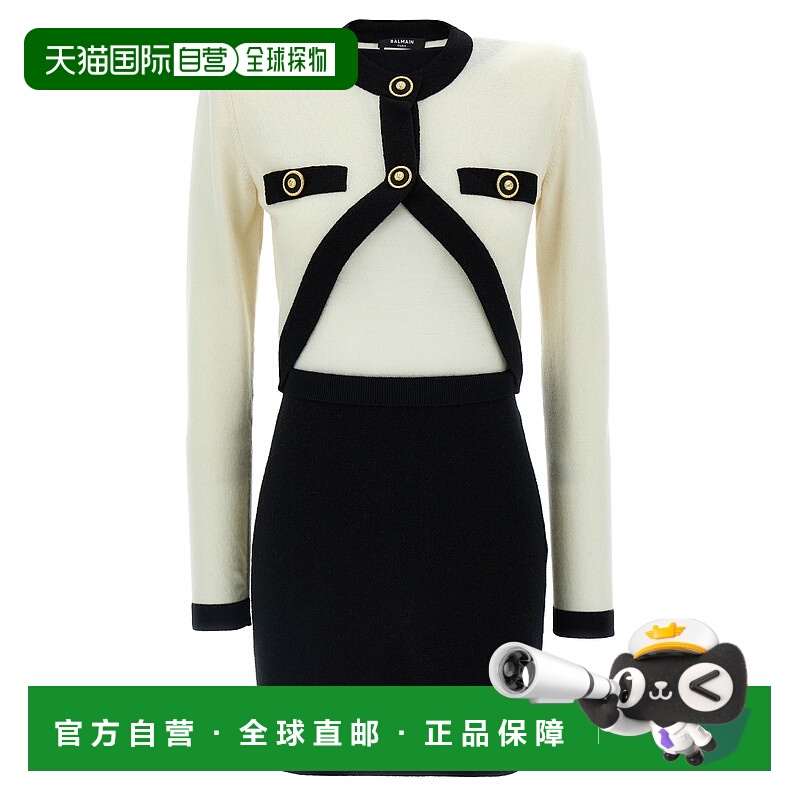 1h可退 BALMAIN 女士连衣裙 EF1R9259KH91GAU SS2025 花色 Dress