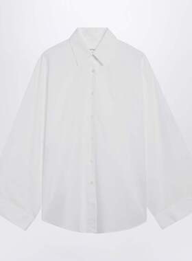 潮奢 The Frankie Shop 女士 Tila 阔袖有机棉衬衫(白色) CHFS219