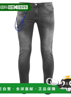 1h可退 潮奢 Replay 男士 钛色弹力修身牛仔裤  舒适时尚