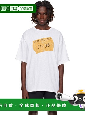1h可退 潮奢 Acne Studios 艾克妮 男士 白色徽标 T 恤 CL0355