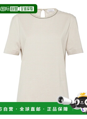 BRUNELLO CUCINELLI 女士T恤 AW2025 MP928EO500C7015短袖条纹
