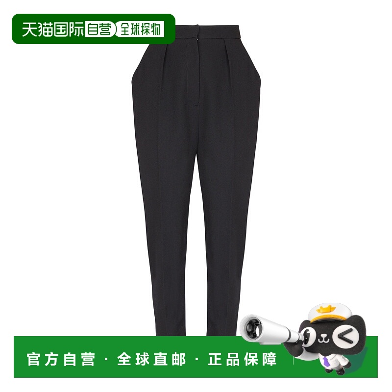 1h可退 BALMAIN 女士休闲裤 FF0PN190WC090PA AW2025 黑色 高腰休