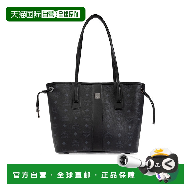 1h可退 MCM 女士手提包 MWPEALR06BK SS2025 黑色 手提托特包