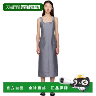 1h可退 潮奢 Thom Browne 汤姆 布朗 女士 灰色 Column 连衣裙 FD