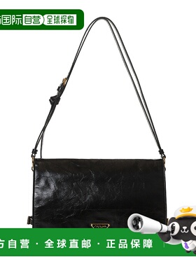 PRADA 女士手提包 1BD385OVJ2CYRF0002 SS2025 黑色斜挎包单肩包