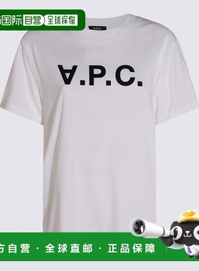 A.P.C. 男士T恤 COHBMM26384TAE CO 白色 T-SHIRT STAMPA LOGO
