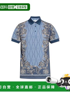 1h可退 ETRO 男士T恤 MRMD0004AK568X0883 SS2025 蓝色 短袖Polo
