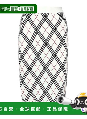 BURBERRY 女士半身裙 8110570 AW2025 花色 Argyle Check Midi Sk