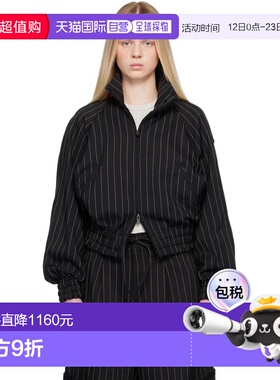 1h可退 潮奢 Y-3 女士 黑色 Pinstripe Sport Uniform 夹克 KG025