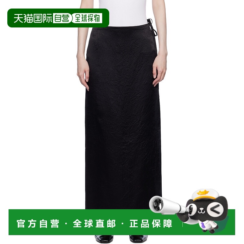 1h可退 潮奢 Filippa K 女士 黑色 Crinkled Pencil 半身裙 31125