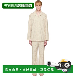 1h可退 潮奢 SKIMS 男士 独家发售米色 Cotton Poplin 睡衣套装 S