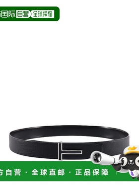 1h可退 TOM FORD 男士腰带 TB247LCL237S1N001 CO 黑色皮带