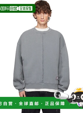 1h可退 潮奢 Axel Arigato 男士 灰色 Chopped Distressed 套头衫