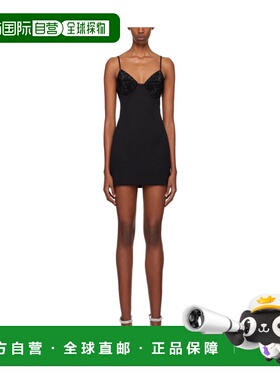 AREA 女士半身裙 2401D05288BLACK SS2024 棕色 晶饰吊带连衣裙