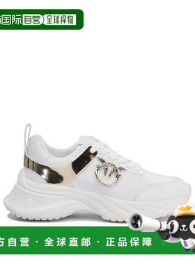 PINKO 女士休闲鞋 SS0027P025Z1B AW2025 白色 ARIEL 镜面效果嵌