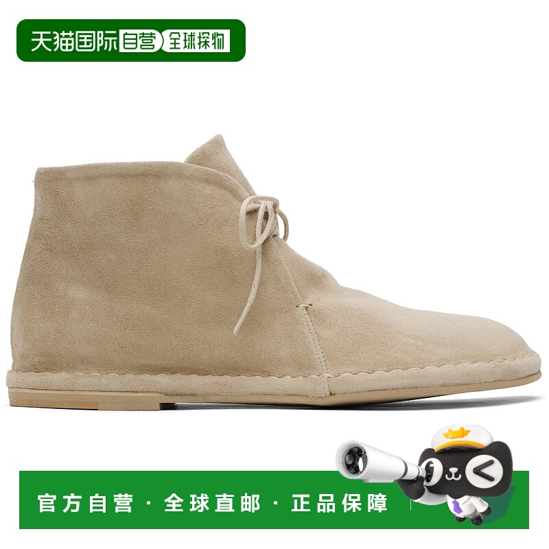 1h可退 潮奢 AMOMENTO 女士 驼色沙漠靴 AM25SSW04SS