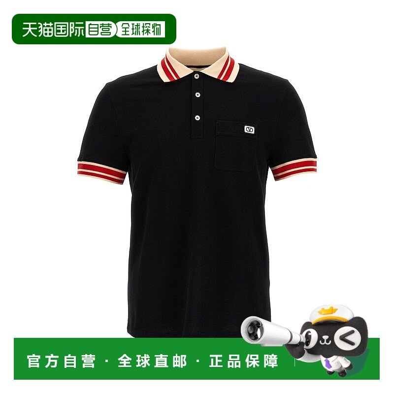 潮奢 valentino 华伦天奴 男士 Garavani VLogo Polo衫 V3MH01KB1
