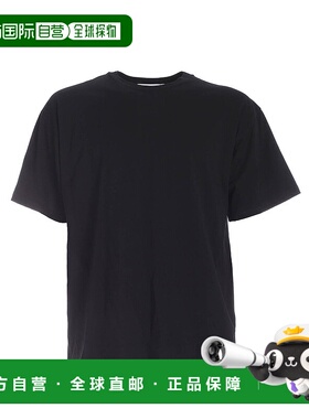 1h可退 MOSCHINO 男士T恤 071452400555 AW2020 黑色 Logo patch