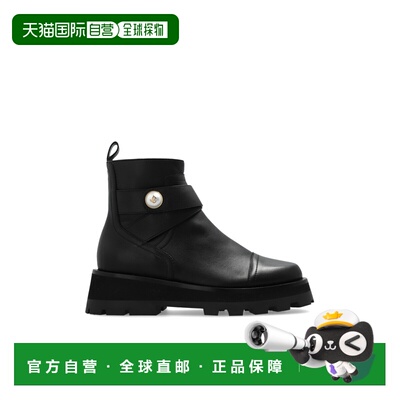JIMMY CHOO 女士靴子 MEENAFLATSQMBLACK CO 黑色 Ankle Boots Me