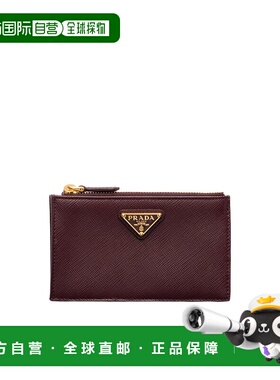 PRADA 女士钱包 1MC086QHHF0007 AW2025 红色 Saffiano皮革卡片套