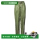 潮奢 舒适时尚 Balmain 女士 1h可退 green绿色 巴尔曼 休闲长裤
