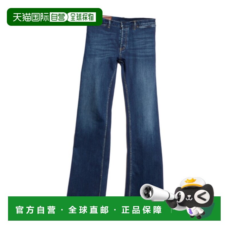 1h可退 GUCCI 男士牛仔裤 872049XDDGI4011 CO 蓝色 腰带环牛仔裤