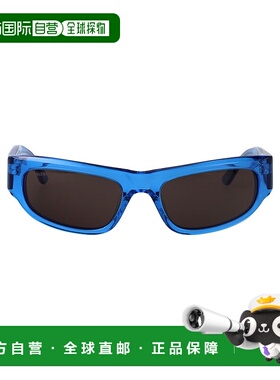 BALENCIAGA 男士眼镜 BB0388S003 SS2025 蓝色 几何框太阳镜